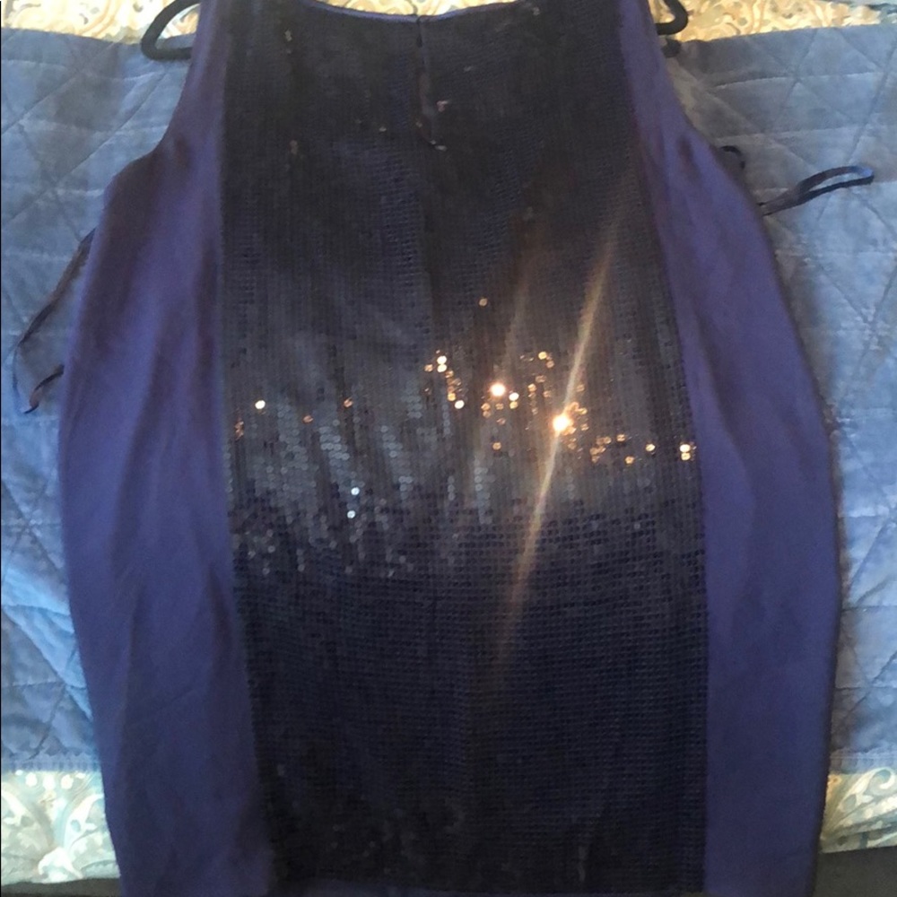 BCBG Sequin Navy Blue Dress